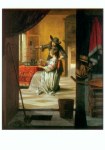 Hooch Pieter de; Ein Paar mit einem Papagei