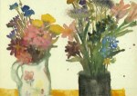 Hradil Rudolf; Zwei Blumensträuße, 1990