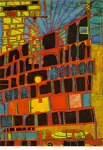 Hundertwasser Friedensreich; Arkadenhaus und Gelber Turm