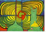 Hundertwasser Friedensreich; Grüne Türme in der Sonne