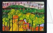Hundertwasser Friedensreich; The Rain Falls Far From Us , 1969