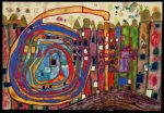 Hundertwasser Friedensreich; Who Has Eaten All My Windows - 1996
