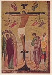 Icon Russian; Crucifixion