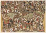 Indian Miniature; Troop-Show and Battle