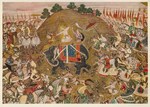 Indian Miniature; Parade and Battle-Scene