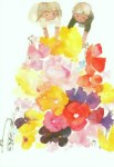 Iwasaki Chihiro; Handwagen mit Blumen , 1967