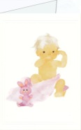 Iwasaki Chihiro; Rosa Kaninchen und Baby , 1971