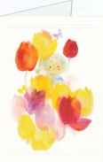 Iwasaki Chihiro; Tulpen und Kind , um 1970