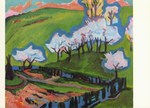 Kirchner Ernst Ludwig; Blühende Kirschbäume