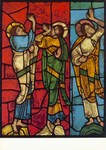 Kirchenfenster; Christus und zwei Apostel