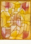 Klee Paul; Fenster und Dächer - Rosa-Gelb