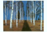 Kaii Higashiyama; Hügel mit Birken , 1963