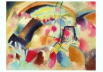 Kandinsky Wassily; Landschaft mit roten Flecken I , 1913