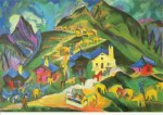 Kirchner Ernst Ludwig; Alpaufzug , 1918/19