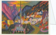 Kirchner Ernst Ludwig; Davos mit Kirche - Davos im Sommer , 1925