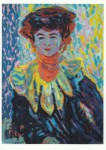 Kirchner Ernst Ludwig; Doris mit Halskrause , um 1906