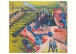 Kirchner Ernst Ludwig; Frankfurter Westhafen , 1916