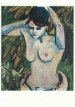 Kirchner Ernst Ludwig; Halbakt mit erhobenen Armen , 1910