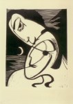Kirchner Ernst Ludwig; Der Kuss , 1930