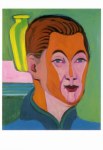 Kirchner Ernst Ludwig; Kopf des Malers (Selbstbildnis) , 1925