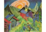 Kirchner Ernst Ludwig; Mondaufgang auf der Stafelalp , 1917