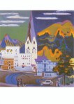 Kirchner Ernst Ludwig; Rathaus Davos Platz , 1931