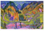 Kirchner Ernst Ludwig; Sertigtal im Herbst , 1925/26