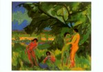 Kirchner Ernst Ludwig; Spielende nackte Menschen , 1910