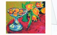 Kirchner Ernst Ludwig; Stilleben mit Orangen und Tulpen , 1909