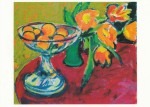 Kirchner Ernst Ludwig; Stilleben mit Orangen und Tulpen , 1909