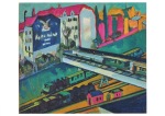 Kirchner Ernst Ludwig; Strassenbahn und Eisenbahn , 1914