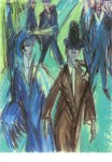 Kirchner Ernst Ludwig; Strassenszene , 1913/14