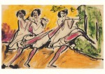 Kirchner Ernst Ludwig; Drei Tänzerinnen , 1910