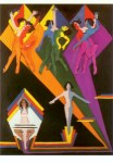 Kirchner Ernst Ludwig; Tanzende Mädchen in farbigen Strahlen , 1932/37