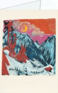 Kirchner Ernst Ludwig; Wintermondnacht (Längmatte bei Monduntergang) , 1919