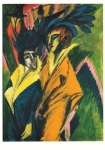 Kirchner Ernst Ludwig; Zwei Frauen auf der Strasse , 1914