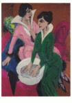 Kirchner Ernst Ludwig; Zwei Frauen mit Waschbecken , 1913