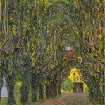 Klimt Gustav; Allee vor Schloß Kammer am Attersee , 1910