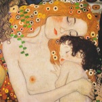 Klimt Gustav; Mutter und Kind - Ausschnitt aus 'Die drei Lebensalter' , 1905