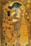 Klimt Gustav; The Kiss - Version with Cats
