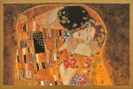Klimt Gustav; The Kiss (Detail) , 1907/08