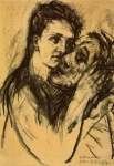 Kokoschka Oskar; Selbstbildnis mit Geliebter (Alma Mahler)
