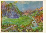Kokoschka Oskar; Blick auf Leuk und das Rhônetal , 1947