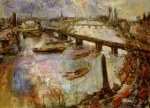 Kokoschka Oskar; London, Große Themse-Landschaft II