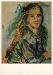 Kokoschka Oskar; Mädchen mit Blumen im Haar , 1930