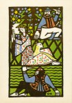 Kokoschka Oskar; Mädchen mit Lamm, von Räubern bedroht