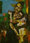 Kokoschka Oskar; Mutter und Kind , um 1921