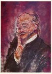 Kokoschka Oskar; Portrait Peter Baum , 1910