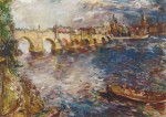 Kokoschka Oskar; Die Karlsbrücke in Prag , 1934
