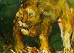 Kokoschka Oskar; Tigerlöwe , 1926